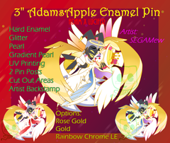 3" AdamsApple Adam Lucifer Morningstar Fallen Angel Demon Hazbin Hotel [Enamel Pin] ~PREORDER~