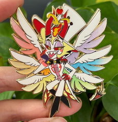 2.75" Winged Lucifer Hazbin Hotel [Enamel Pin] ~PREORDER~