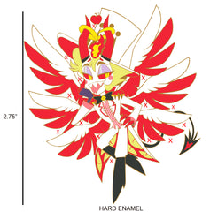 2.75" Winged Lucifer Hazbin Hotel [Enamel Pin] ~PREORDER~