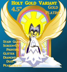 4.5" Adam Enamel Pin Stain Glass Glitter First Man Angel Hazbin Hotel Dickmaster [Enamel Pin] ~PREORDER~